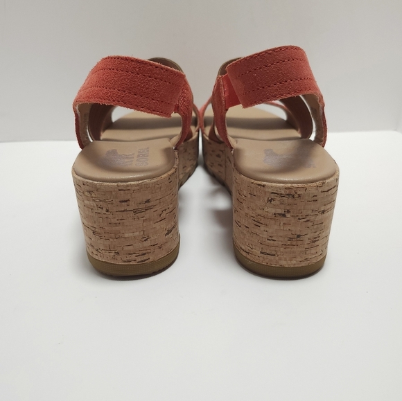 Sorel Cameron Womens Platform Wedge Slingback Sandals Size 10 - Picture 3 of 7